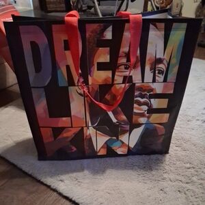 Martin luther king dreamed like king tote bag 17x18